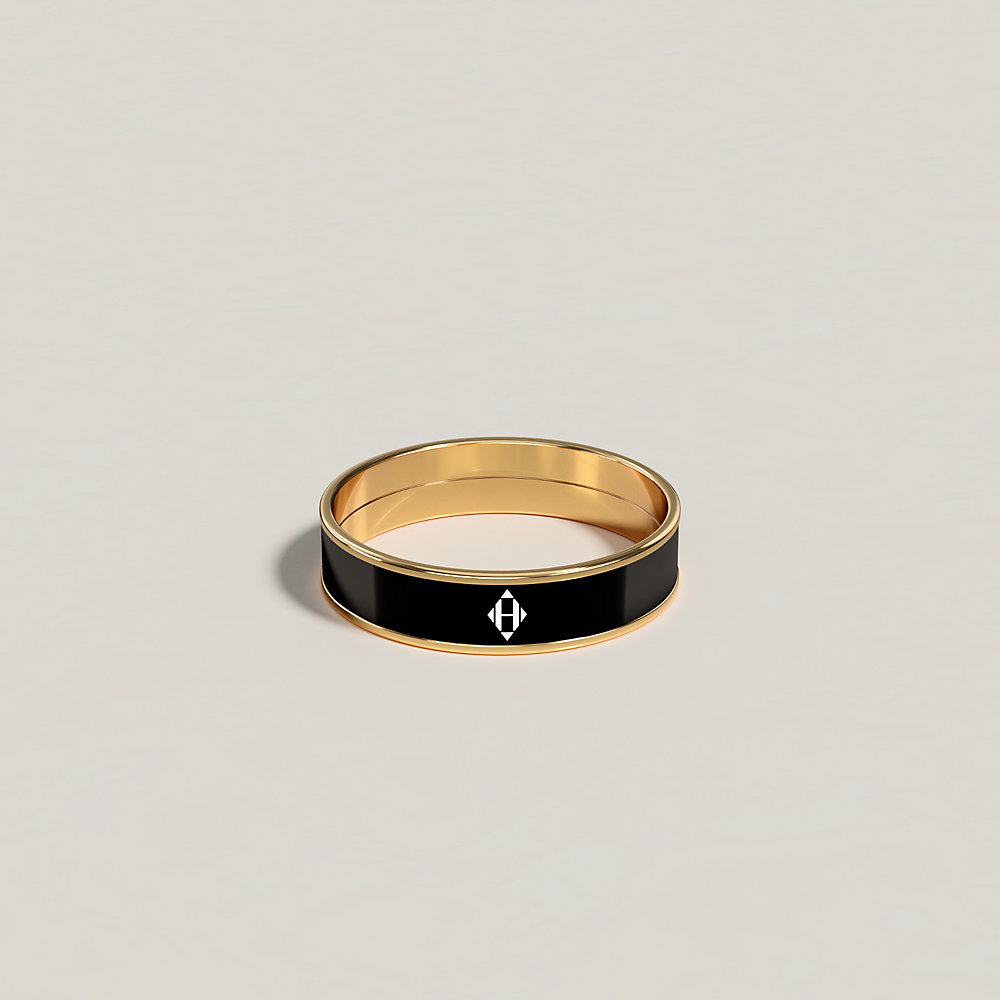 Uni ring, small model - Black | Hermès USA